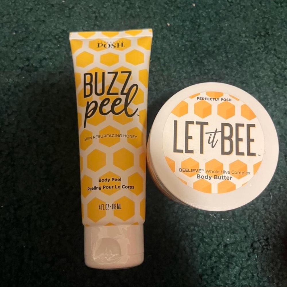 Posh Buzz Peel and Let It Bee Skincare Set - Yellow and White